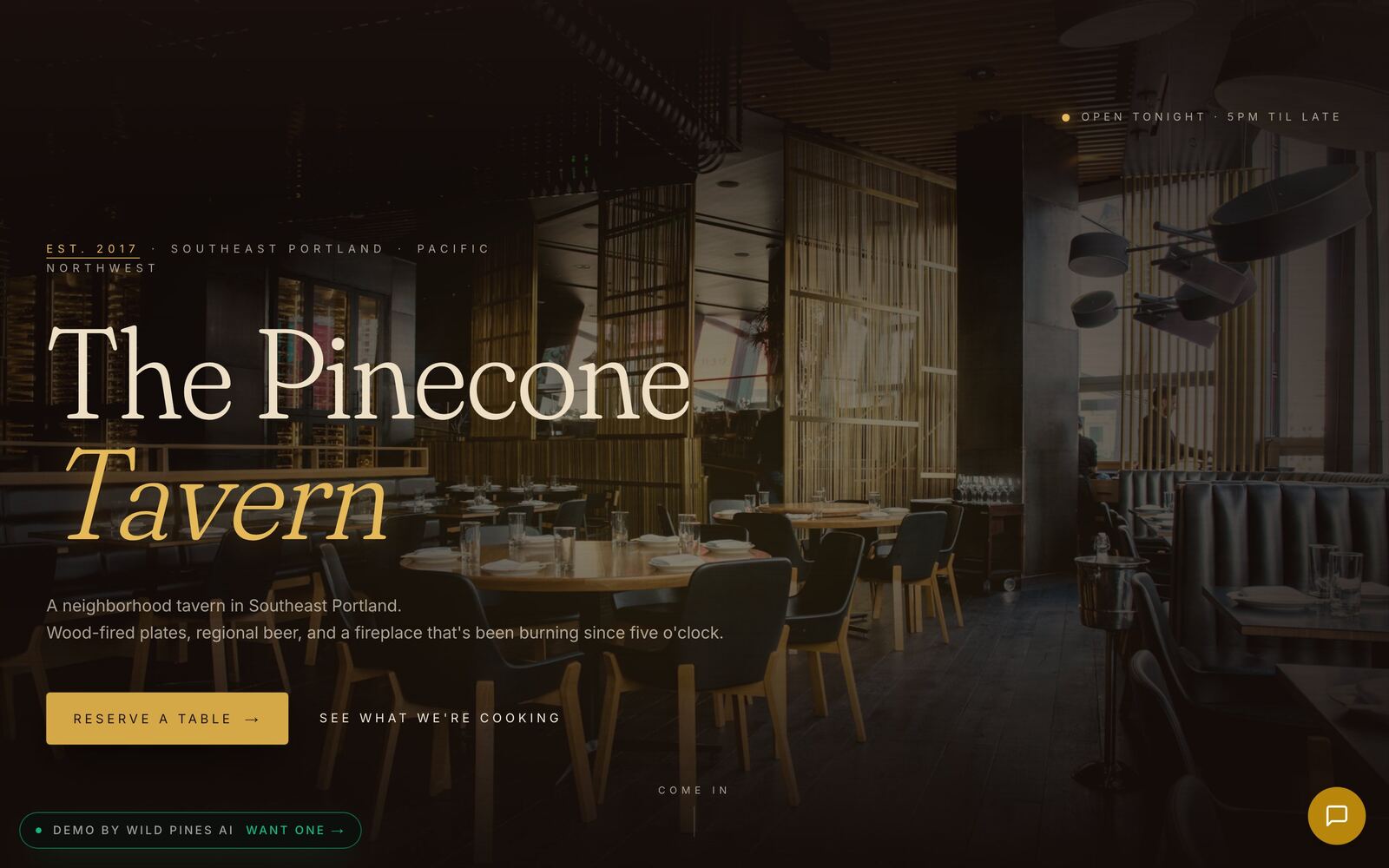 The Pinecone Tavern demo screenshot